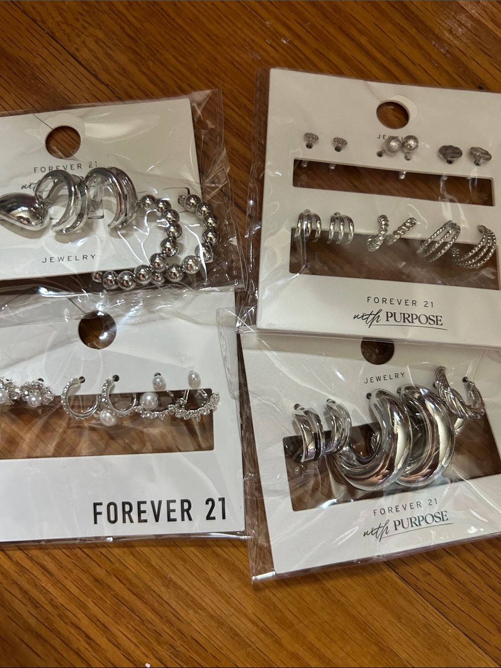 Forever 21 Silver Mixed Earring Set - Multi Pack
